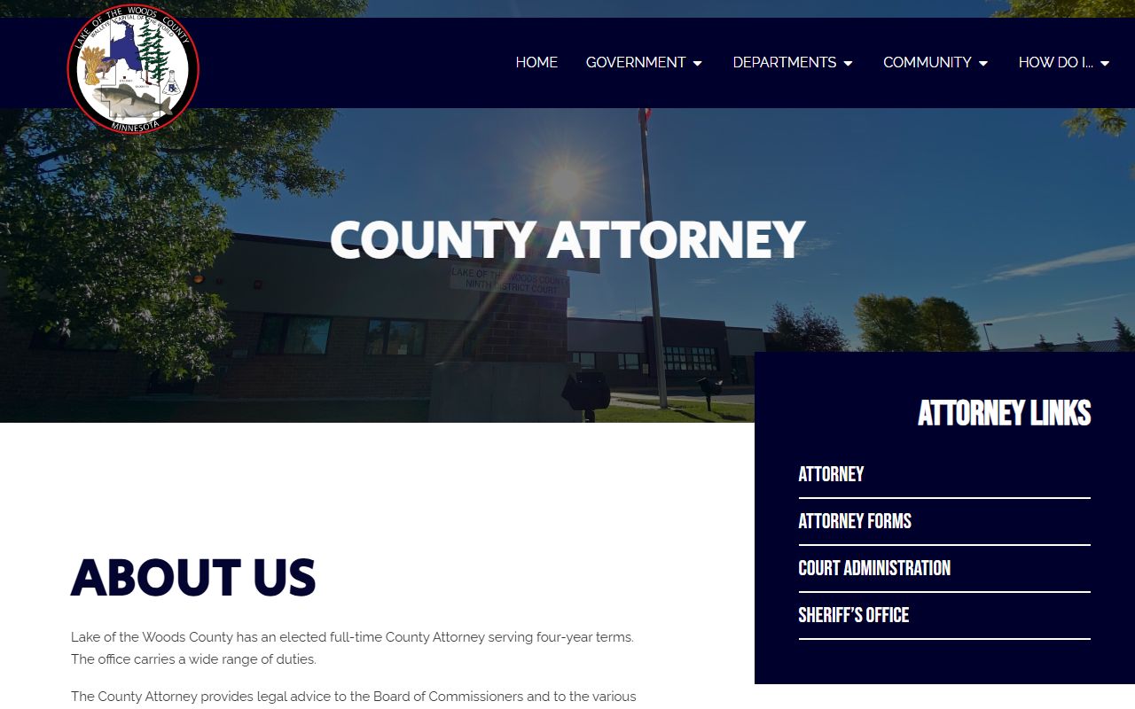 Lake of the Woods County arrest records County Attorney charges