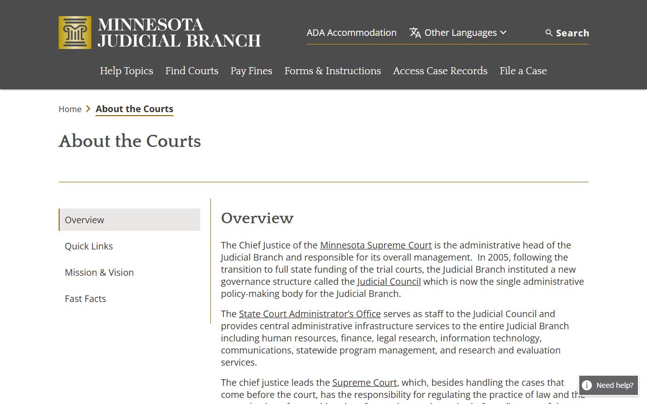 Lake of the Woods County court records Minnesota court structure