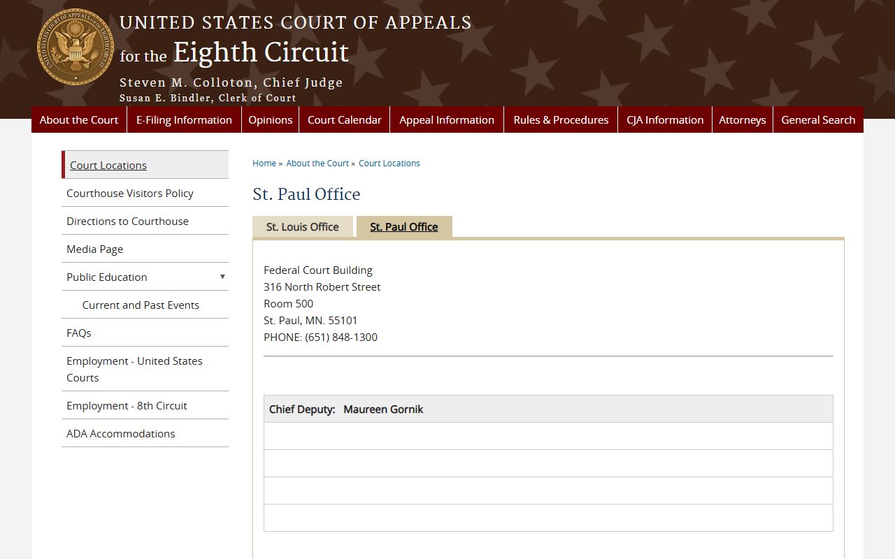 Lake of the Woods County probate records federal appellate office distinction