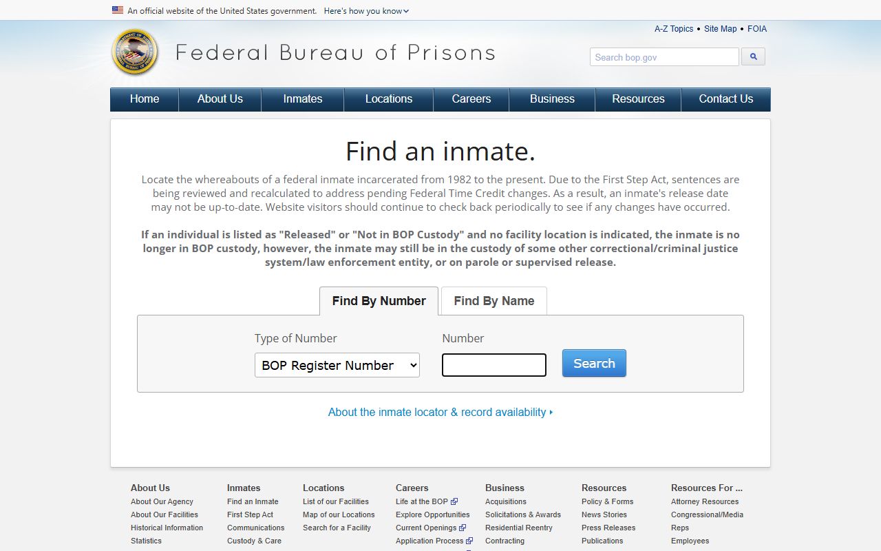 Lake of the Woods County warrant records federal inmate locator source
